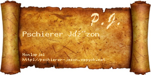 Pschierer Jázon névjegykártya